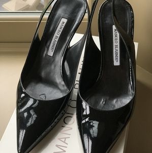 Manolo Blahnik Fisca Women Heeled Shoes Black 9B